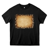 Black Buralp and Leopard Heavy Core Tee - CowCowDesign