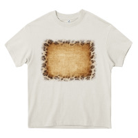 Cream Buralp and Leopard Heavy Core Tee - CowCowDesign