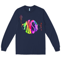 Navy p hish Long Sleeve Tee - artisFamous
