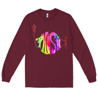 Burgundy p hish Long Sleeve Tee - artisFamous