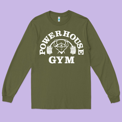 Power House Gym Fitness Long Sleeve Tee Designed By Artisfamous