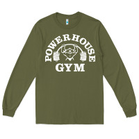 Army Green power house gym fitness Long Sleeve Tee - artisFamous
