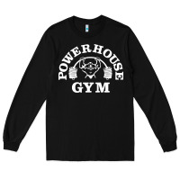 Black power house gym fitness Long Sleeve Tee - artisFamous