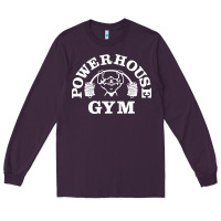 Plum power house gym fitness Long Sleeve Tee - artisFamous