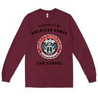 Burgundy samoa law school Long Sleeve Tee - artisFamous