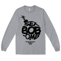 Heather Grey bob omb Long Sleeve Tee - artisFamous