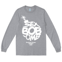 Heather Grey bob omb Long Sleeve Tee - artisFamous