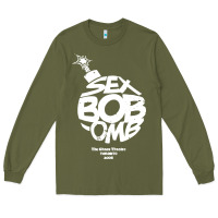 Army Green bob omb Long Sleeve Tee - artisFamous