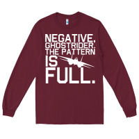 Burgundy top gun ghostrider Long Sleeve Tee - artisFamous