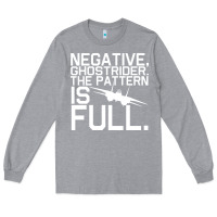 Heather Grey top gun ghostrider Long Sleeve Tee - artisFamous