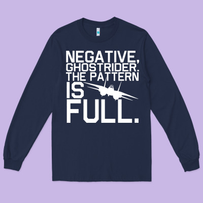 Top Gun Ghostrider Long Sleeve Tee Designed By Artisfamous