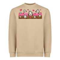 Mushroom shih tzu dogs libbey glass Heavyweight Sweatshirt - Jasminsmagicworld