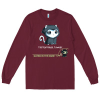 Burgundy i'm harmless, i swear Long Sleeve Tee - artisFamous