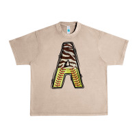 French Oak softball alphabet a Urban Heavy Tee - CowhideDigitalArt