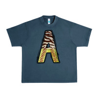 Midnight Navy softball alphabet a Urban Heavy Tee - CowhideDigitalArt