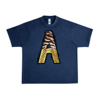 Navy softball alphabet a Urban Heavy Tee - CowhideDigitalArt