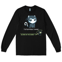 Black i'm harmless, i swear Long Sleeve Tee - artisFamous