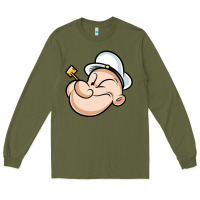 Army Green The Sailor Popeye Long Sleeve Tee - artisFamous