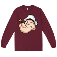 Burgundy The Sailor Popeye Long Sleeve Tee - artisFamous