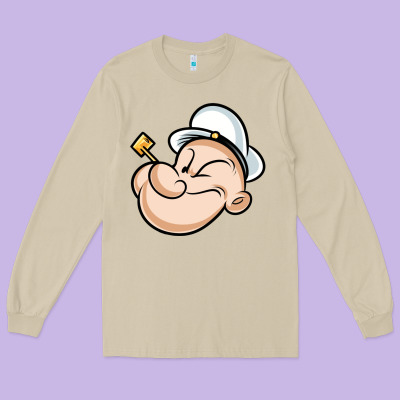 The Sailor Popeye Long Sleeve Tee Designed By Artisfamous