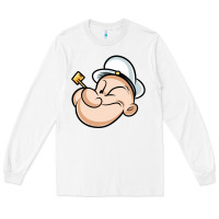 White The Sailor Popeye Long Sleeve Tee - artisFamous