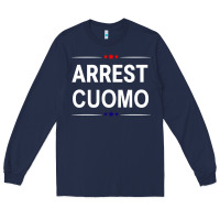 Navy anti cuomo political Long Sleeve Tee - artisFamous