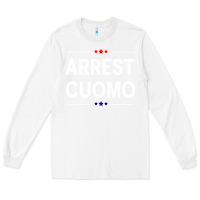 White anti cuomo political Long Sleeve Tee - artisFamous