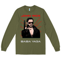 Army Green the baba yaga Long Sleeve Tee - artisFamous