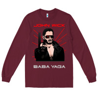 Burgundy the baba yaga Long Sleeve Tee - artisFamous