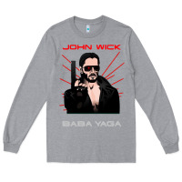 Heather Grey the baba yaga Long Sleeve Tee - artisFamous