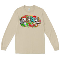 Mushroom baseball vibes Long Sleeve Tee - CowhideDigitalArt