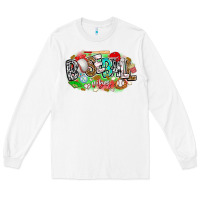 White baseball vibes Long Sleeve Tee - CowhideDigitalArt