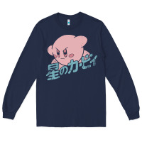 Navy kirby kanji classic Long Sleeve Tee - artisFamous