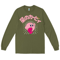 Army Green kirby kanji classic Long Sleeve Tee - artisFamous