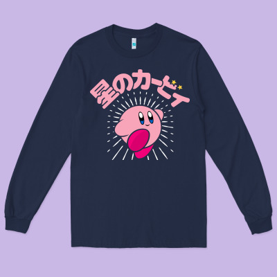 Kirby Kanji Classic Long Sleeve Tee Designed By Artisfamous