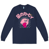 Navy kirby kanji classic Long Sleeve Tee - artisFamous