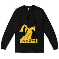 Black norm macdonald cartoon Long Sleeve Tee - artisFamous
