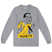 Heather Grey norm macdonald cartoon Long Sleeve Tee - artisFamous