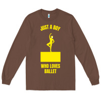 Chestnut just a boy who loves ballet Long Sleeve Tee - artisFamous