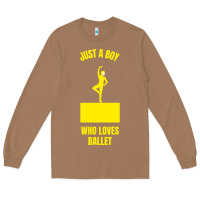 Toasted Coconut just a boy who loves ballet Long Sleeve Tee - artisFamous