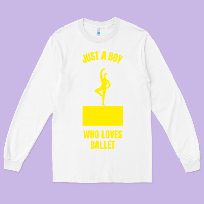 Just A Boy Who Loves Ballet Long Sleeve Tee Designed By Artisfamous