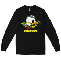 Black throwback oregon Long Sleeve Tee - artisFamous