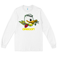 White throwback oregon Long Sleeve Tee - artisFamous