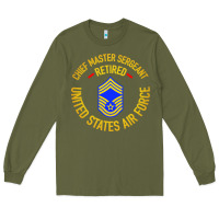 Army Green chief master sergeant retired Long Sleeve Tee - artisFamous