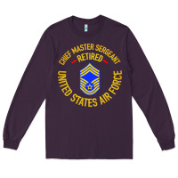Plum chief master sergeant retired Long Sleeve Tee - artisFamous