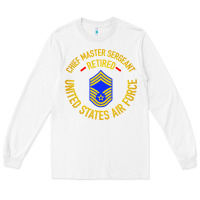 White chief master sergeant retired Long Sleeve Tee - artisFamous