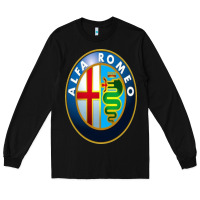 Black alfa racing big merch Long Sleeve Tee - artisFamous