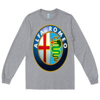 Heather Grey alfa racing big merch Long Sleeve Tee - artisFamous