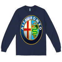 Navy alfa racing big merch Long Sleeve Tee - artisFamous