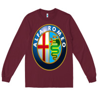 Burgundy alfa racing big merch Long Sleeve Tee - artisFamous